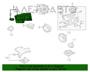 Magnetofon, unitate de disc, radio Mazda3 MPS 09-13