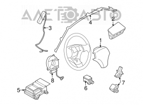 Airbag airbag cortina lateral dreapta Mazda3 MPS 09-13 nou original OEM