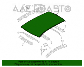 Acoperiș metalic pentru Mazda3 MPS 09-13