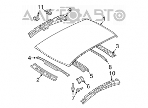 Acoperiș metalic pentru Mazda3 MPS 09-13