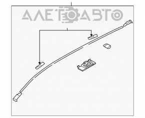 Накладка крыши правая Mazda3 MPS 09-13