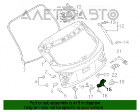 Замок двери багажника Mazda CX-9 16- простой