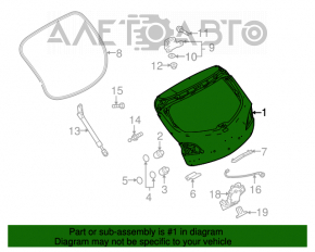 Крышка багажника Mazda3 MPS 09-13