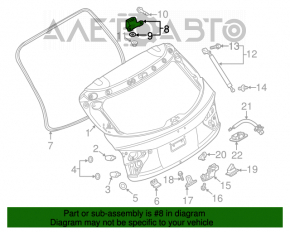 Петля крышки багажника левая Mazda3 MPS 09-13