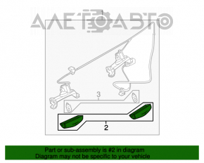 Iluminarea numărului de înmatriculare de pe bara spate a modelului Mazda3 MPS 09-13