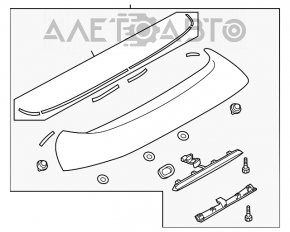 Спойлер двери багажника Mazda3 MPS 09-13