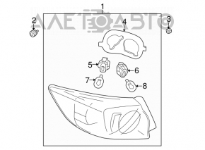 Lampa exterioară aripă stângă Mazda3 MPS 09-13