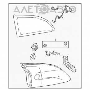 Lampa interioară pentru capacul portbagajului dreapta Mazda3 MPS 09-13 pentru polizare