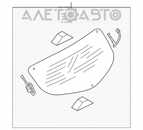 Geam spate portbagaj Mazda3 MPS 09-13