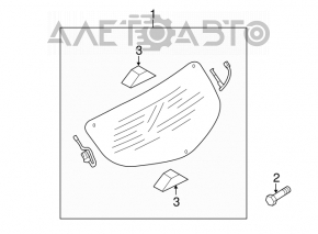 Стекло заднее двери багажника Mazda3 MPS 09-13