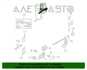 Manerul ușii exterioare din față dreapta Mazda CX-7 06-09