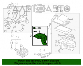 Воздухоприемник Mazda CX-7 06-09