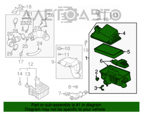 Corpul filtrului de aer Mazda CX-7 06-09