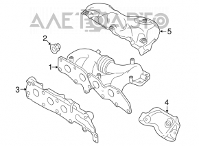 Коллектор выпускной под турбину Mazda CX-7 06-09