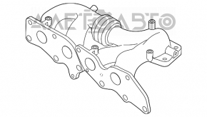 Коллектор выпускной под турбину Mazda CX-7 06-09