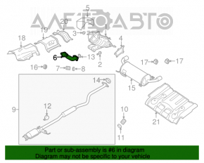 Tubul de admisie cu catalizator pentru Mazda CX-7 06-09