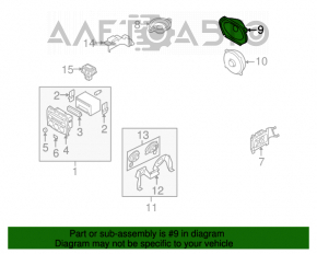 Difuzor ușă față stânga Mazda CX-7 06-09