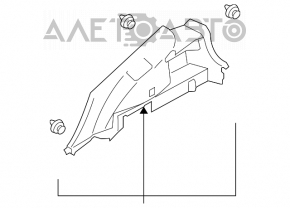 Capacul arcului drept Mazda CX-7 06-09