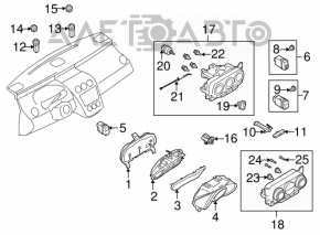 Controlul climatizării auto pentru Mazda CX-7 06-09 este șters.