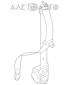 Пассажирский ремень безопасности Mazda CX-7 06-09