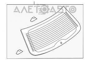 Стекло заднее двери багажника Mazda CX-7 06-09