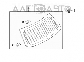 Geam spate portbagaj Mazda CX-7 06-09