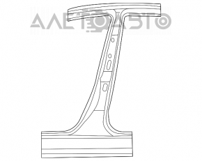 Bara caroserie centrală stânga Mazda CX-7 06-09