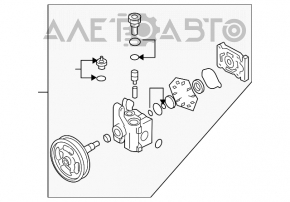 Pompa de direcție asistată hidraulic pentru Mazda CX-7 06-09