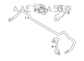 Stabilizator spate Mazda CX-7 06-09 nou original OEM