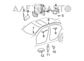 Perdeaua de aerbag lateral stânga pentru Mercedes W211.