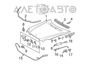 Grila de admisie a aerului pentru capota Mercedes W211 02-09 restul