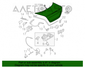 Capac portbagaj Mercedes W211 02-09 gri