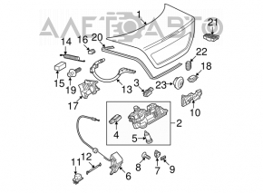 Capac portbagaj Mercedes W211 02-09 gri