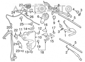 Motor spalator parbriz Mercedes W211 nou original OEM