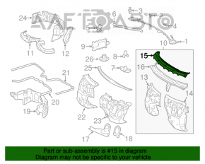 Grila stergatoarelor din plastic pentru Mercedes W211