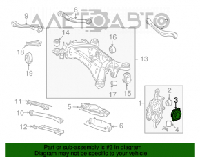 Butucul roții din spate stânga Mercedes W211