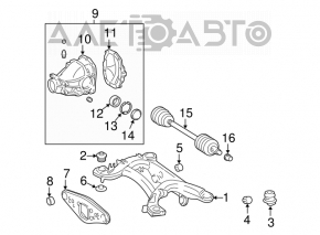 Ax cu came spate dreapta pentru Mercedes W211 E350