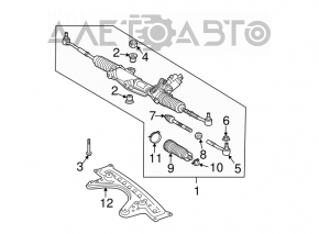 Bară de direcție cu capăt de direcție dreapta pentru Mercedes W211 E350 02-09 awd, fără protecție contra prafului.