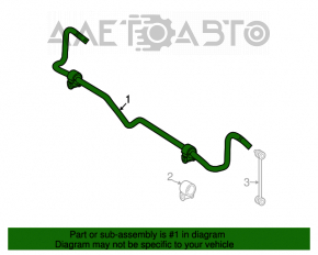 Stabilizator spate Mercedes W211 E550 rwd 16mm