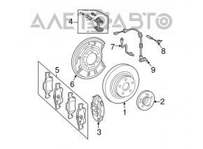 Placa de frână spate dreapta Mercedes W211 E350