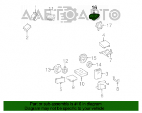 Динамик задний левый Mercedes W164 ML X164 GL