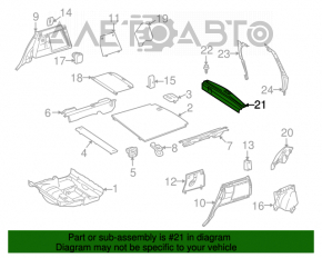 Capacul portbagajului Mercedes W164 ML