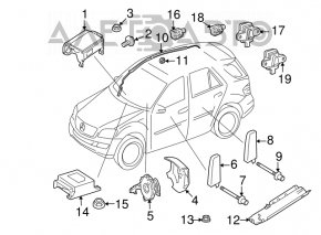 Airbagul pasagerului din bordul Mercedes X164 GL W164 ML W251 R