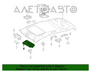 Козырек основной правый Mercedes W164 ML беж