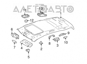 Ручка потолка передняя Mercedes X164 GL беж