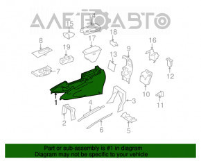 Consola centrală cu cotieră pentru Mercedes W164 ML bej.