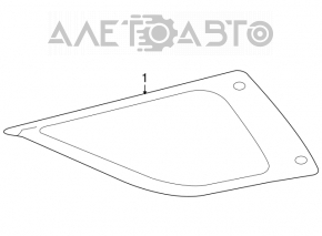 Fereastra din spate stânga a Mercedes W164 ML cu geam opac zgâriat.