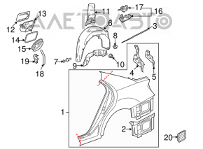 Bara spate stânga Mercedes W221 nouă OEM originală