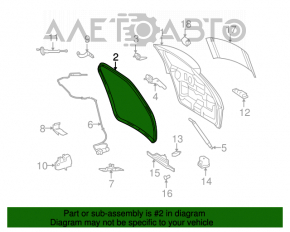 Garnitură de cauciuc pentru ușa portbagajului Mercedes W164 ML