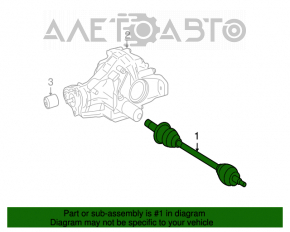 Ax cu roți spate dreapta pentru Mercedes W164 ML X164 GL